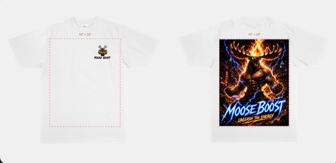 Moose Boost Unleash The Energy Heavyweight T-Shirt